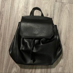 Matt & Nat black Vegan leather backpack